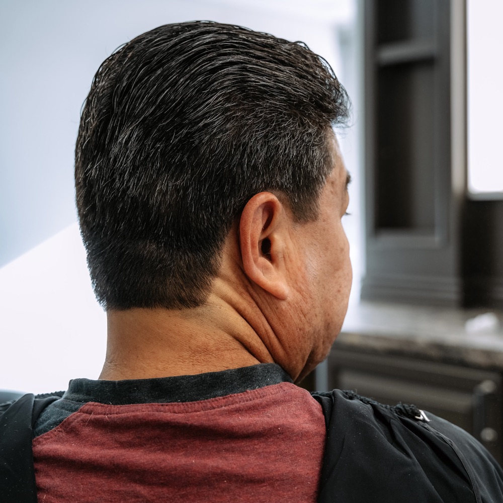 A finished classic haircut