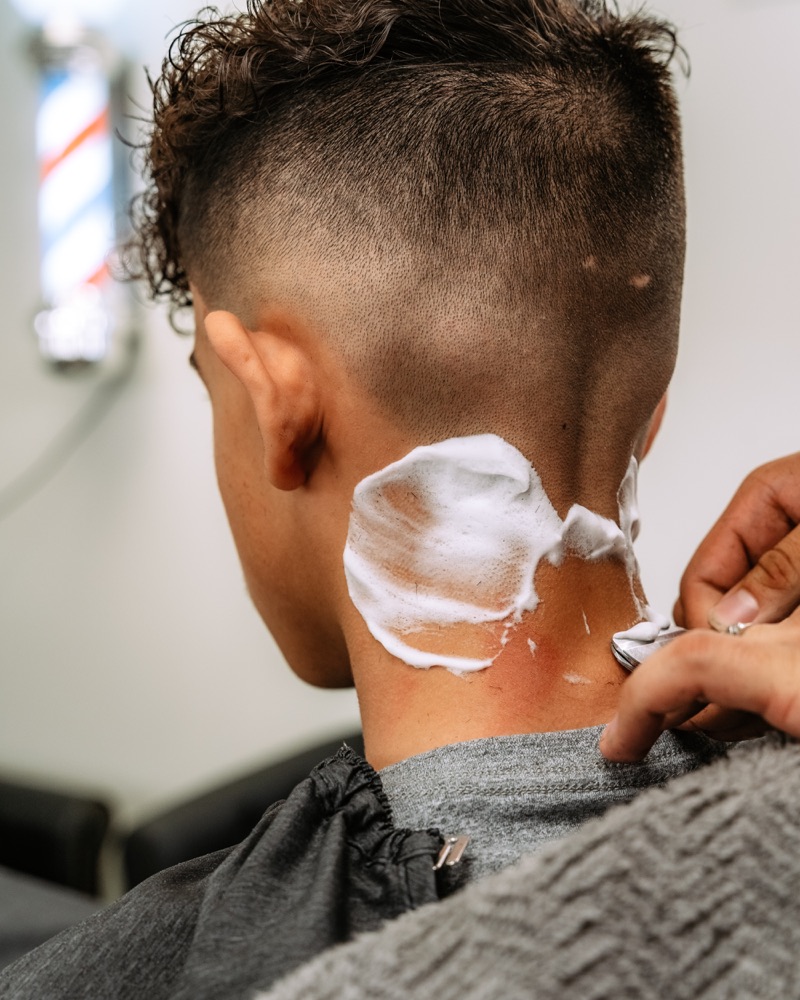 A clean razor fade haircut